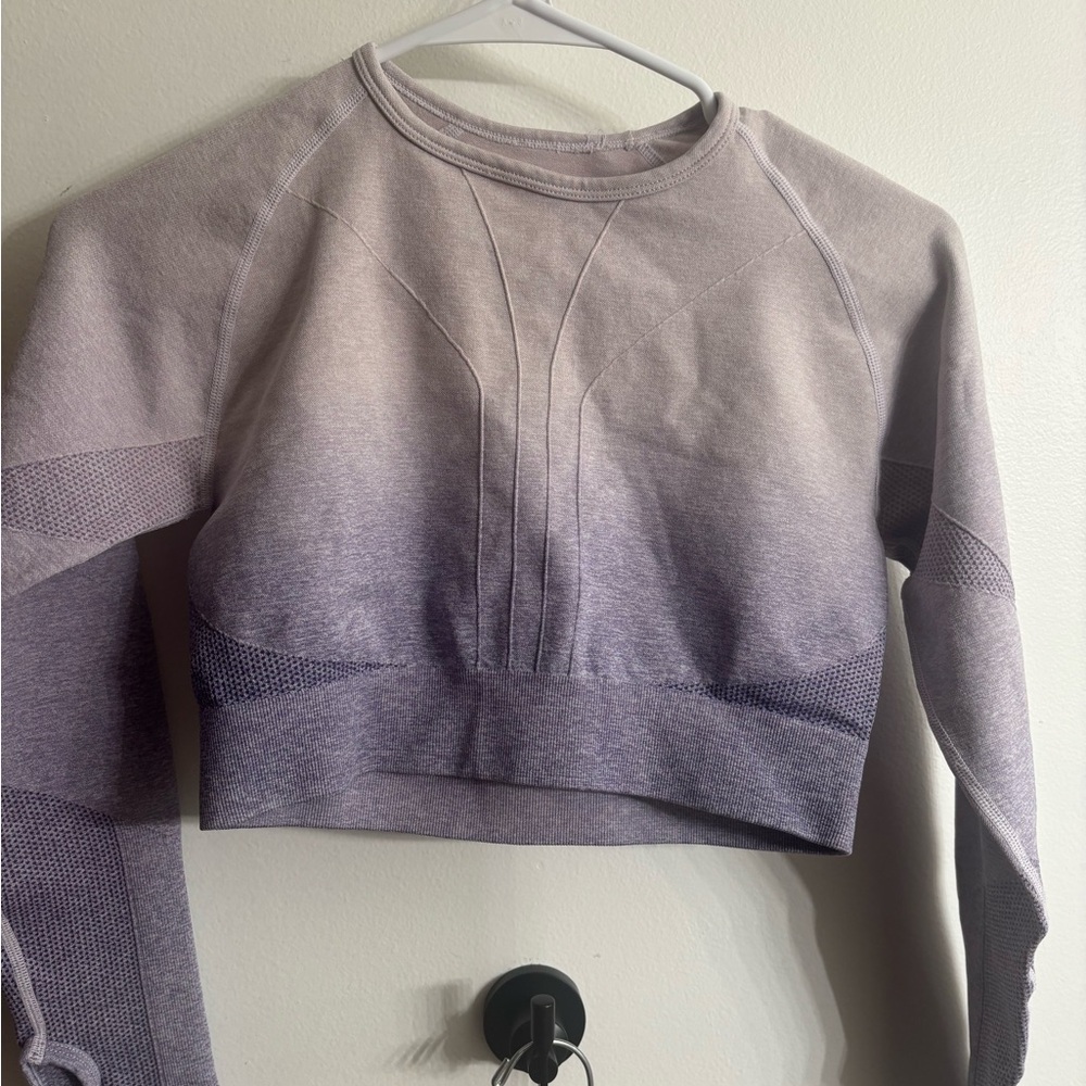 AYBL Lavender Ombre Activewear Top Size L
